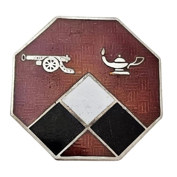 Field Artillery RTC U.S Army Distinctive Unit Insignia WWII Sterling Pin - Picture 4 of 4